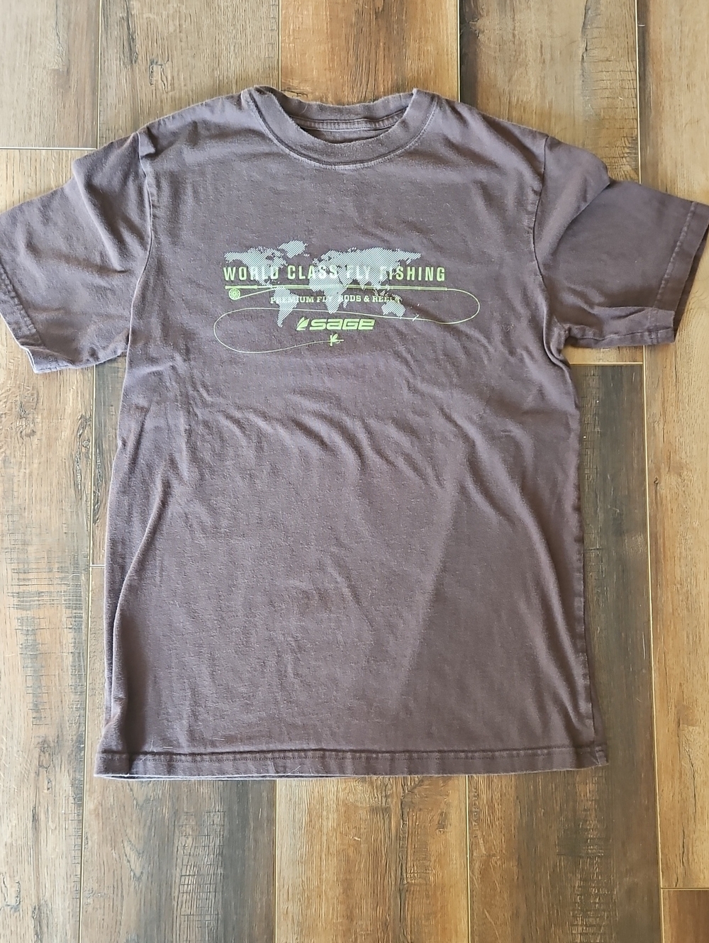 Sage Brown Short Sleeve Graphic Fly Fishing Tee
